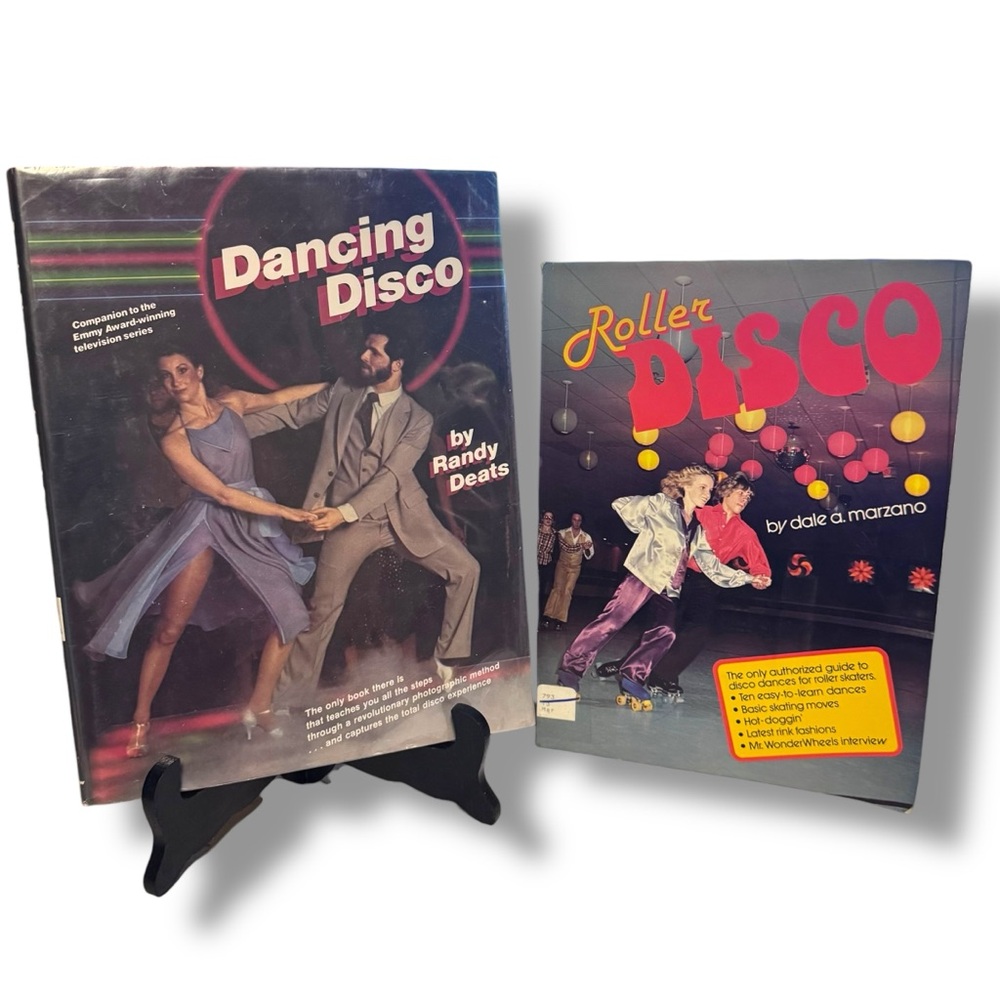 VTG Disco Books Dancing & Roller Disco HC DJ & PB 1970s Illustrations Coffee Tab